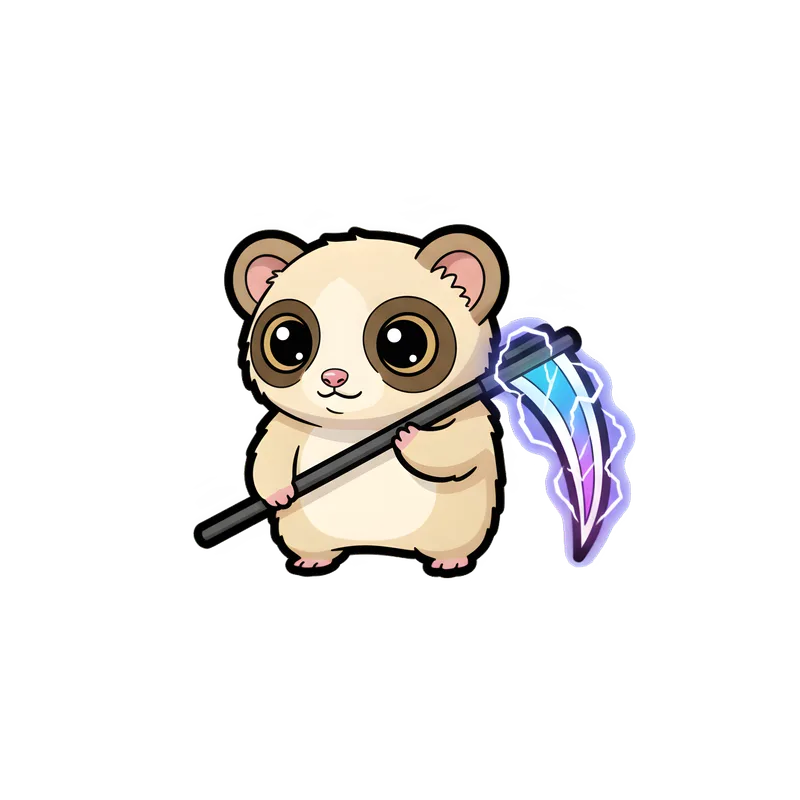 Charming Bear with Crystal Scythe Tee - front artwork