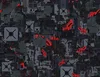 Dark Circuit Breach Laptop Sleeve design — densely packed dark grey circuit board panels and mechanical hardware