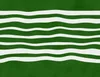 Green Wave Ripple Laptop Sleeve design — flowing white horizontal wavy stripes repeating across a deep forest green