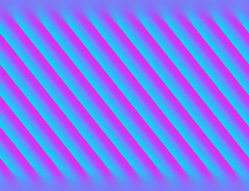Neon Diagonal Stripe Rush Laptop Sleeve design — diagonal cyan and magenta gradient stripes cutting across a soft periwinkle