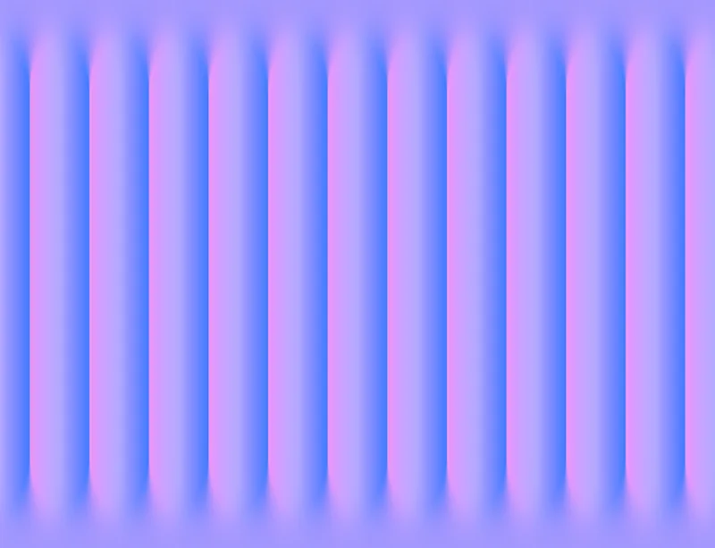 Neon Ridges Soft Wave Laptop Sleeve design — soft 3D vertical ridges with smooth gradients of periwinkle blue and bubblegum