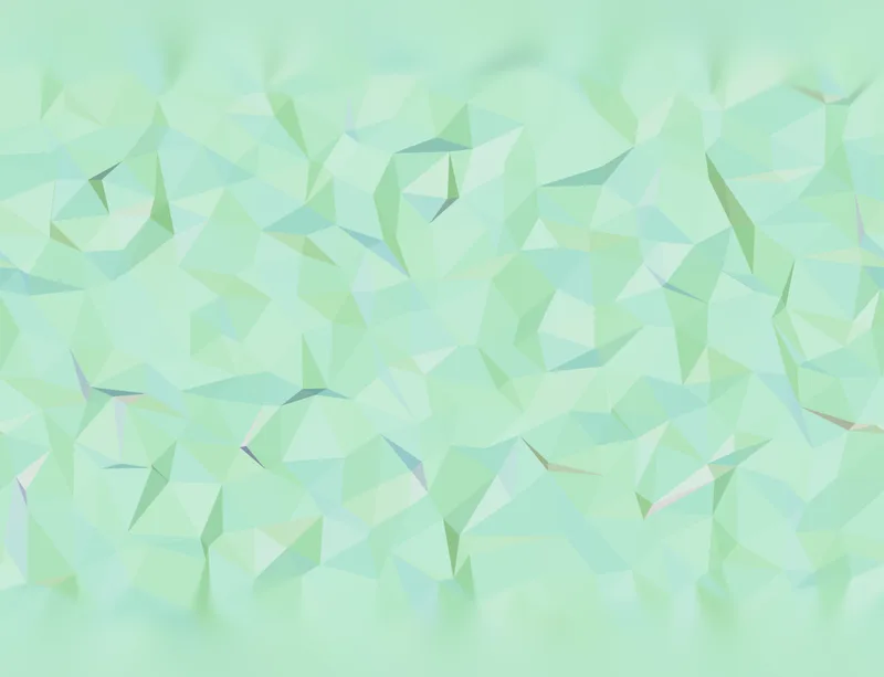 Mint Crystal Geometry Laptop Sleeve design — low-poly crystal pattern of soft mint, aqua, and pearl triangles forming
