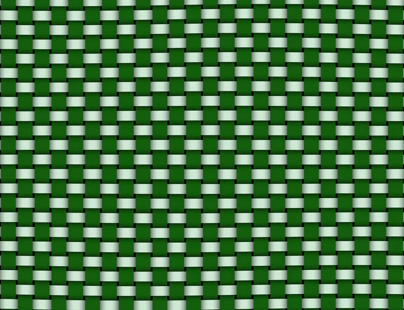 Woven Grid Green Lattice Laptop Sleeve design — repeating basket-weave grid of deep forest green and pale mint rectangles