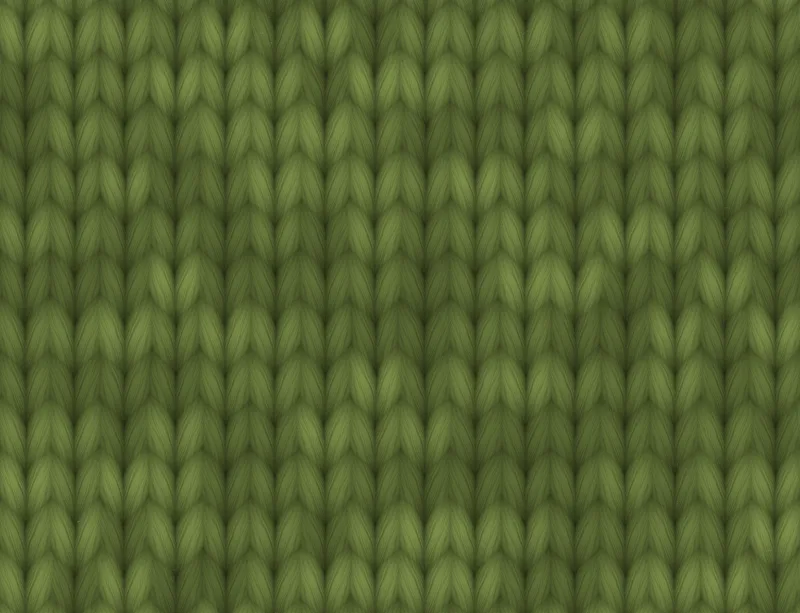 Forest Green Knit Texture Laptop Sleeve design — seamless olive green knitted wool stitch pattern with interlocking loops