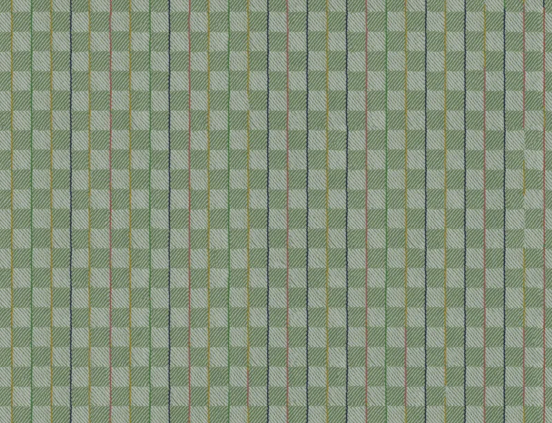 Garden Lattice Woven Laptop Sleeve design — basket-weave grid pattern in sage and mint green with fine vertical stripes
