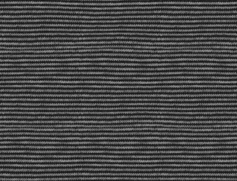 Classic Charcoal Stripe Laptop Sleeve design — tight horizontal knit stripe pattern in alternating charcoal and silver-grey