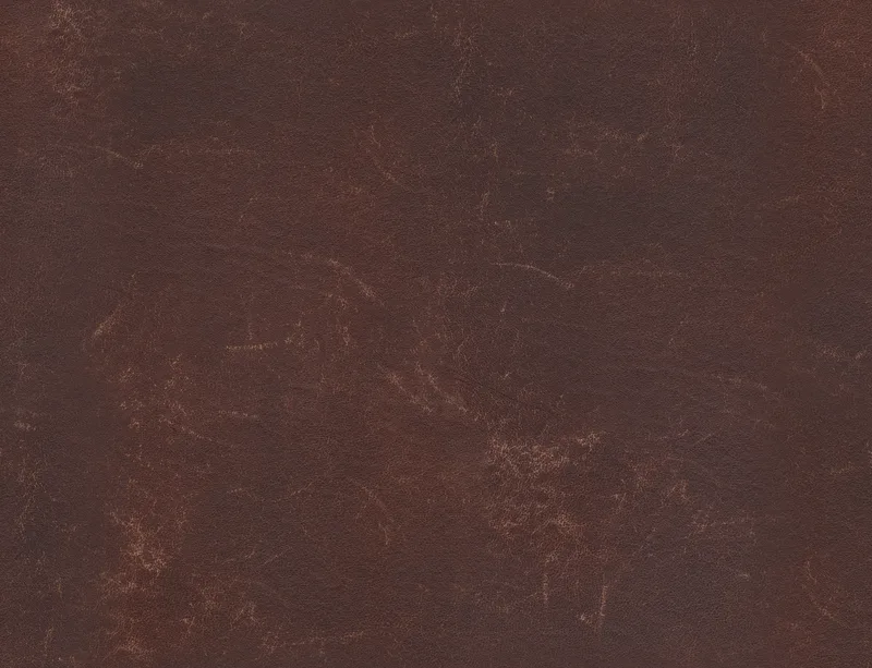 Copper Vintage Distressed Leather Laptop Sleeve design — close-up of aged dark brown leather with natural creasing