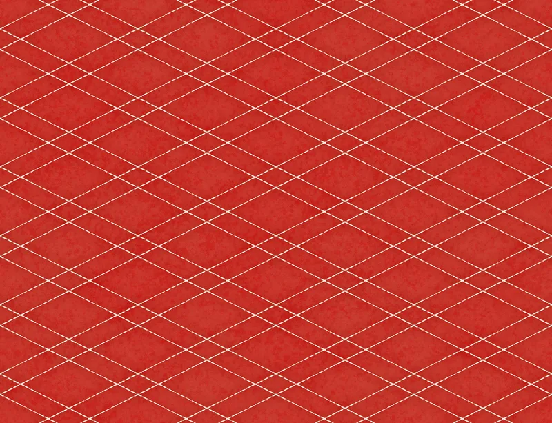 Lattice Crimson Diamond Grid Laptop Sleeve design — repeating diamond lattice of fine cream lines over a deep red textured