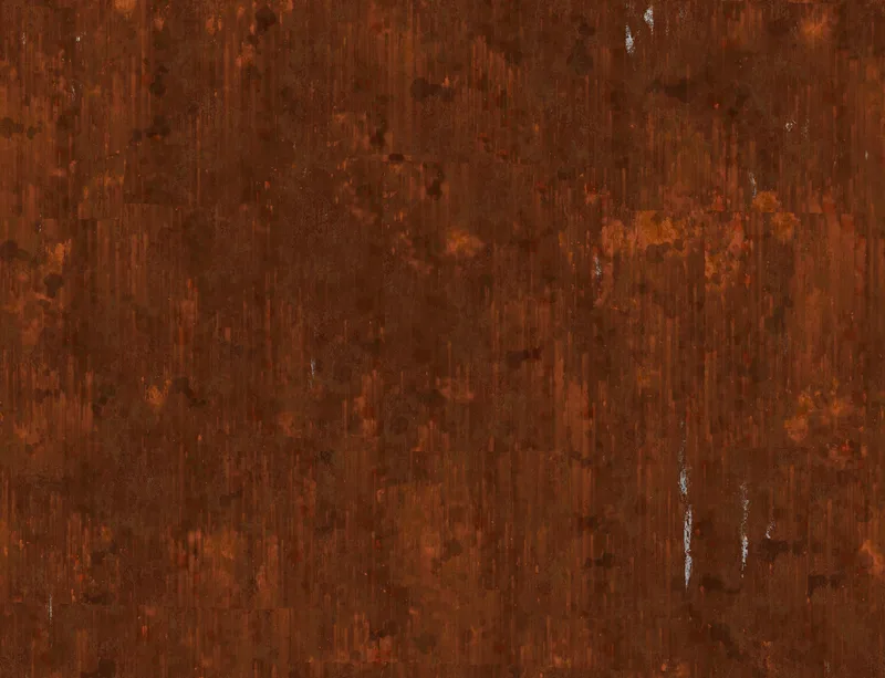 Rusted Iron Weathered Metal Laptop Sleeve design — close-up of heavily weathered rusted steel with streaked burnt sienna