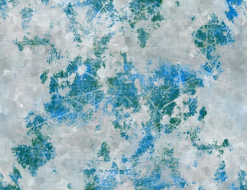 Arctic Storm Laptop Sleeve design — abstract paint splashes in icy blue, teal, and gray with scratched line work and faint