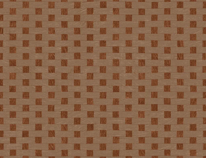 Woven Earth Basket Weave Laptop Sleeve design — repeating interlocking basket weave pattern in warm terracotta and sandy
